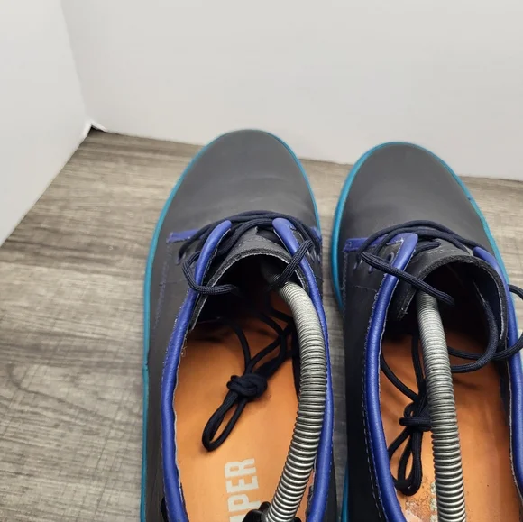 Camper Men's Pursuit Sneakers – Black Leather, EU 44 / US 11 - Picture 6 of 11